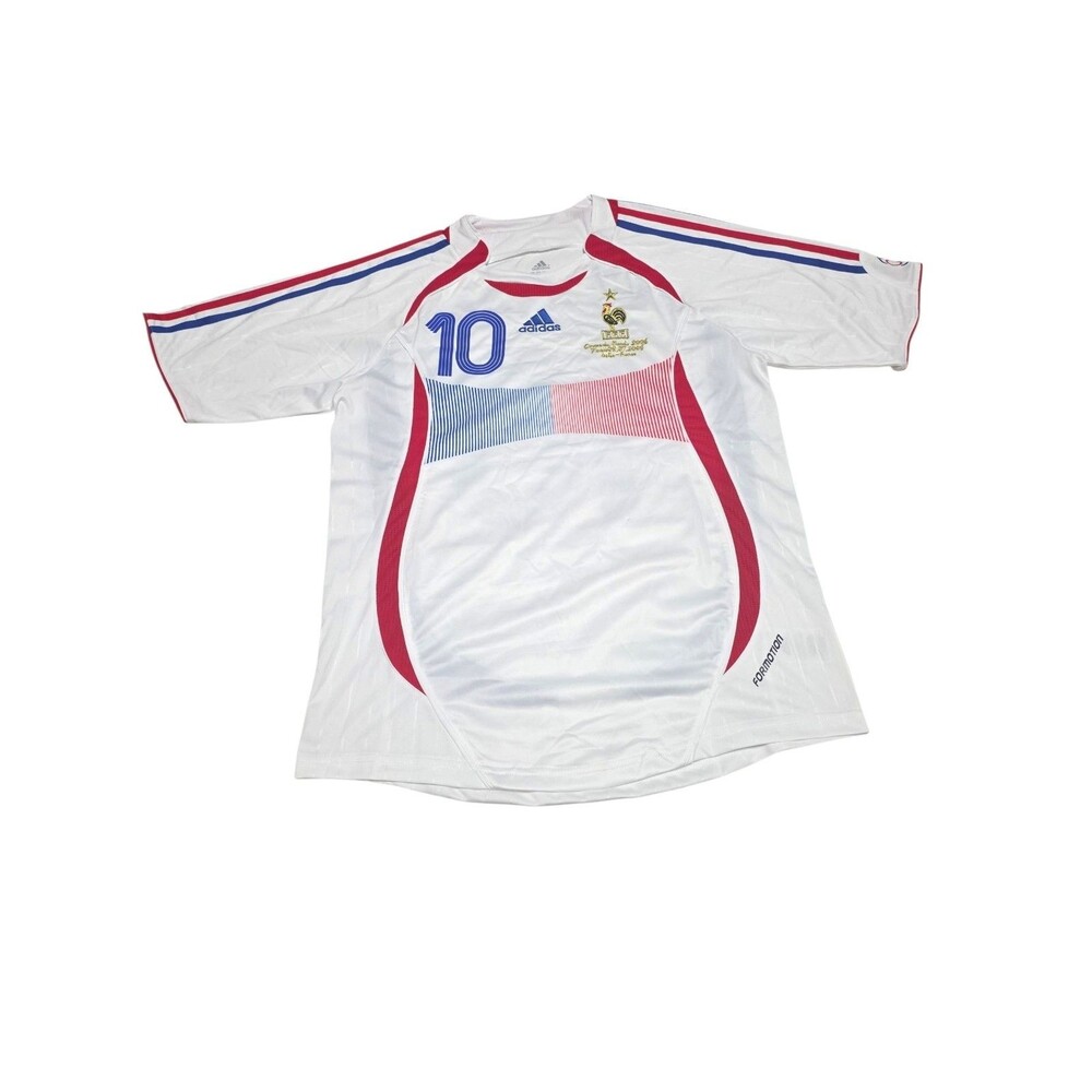 France Jersey 2006 World Cup | Zidane 10 | Retro | Size LG | Away Kit